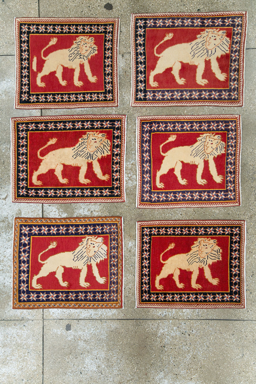 Vintage Persian Tabriz Pictorial Rug (Pair: 4 of 6), No.27991 - Gss