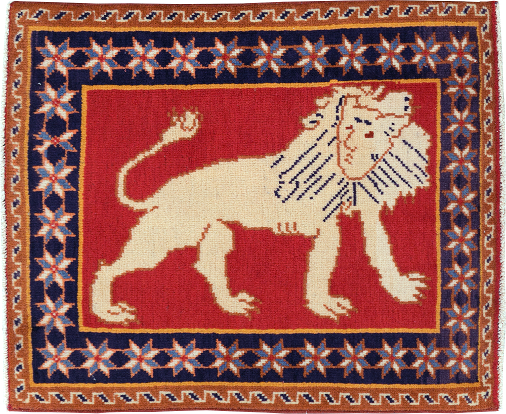 Vintage Persian Tabriz Pictorial Rug (Pair: 5 of 6), No.27992 - Gss