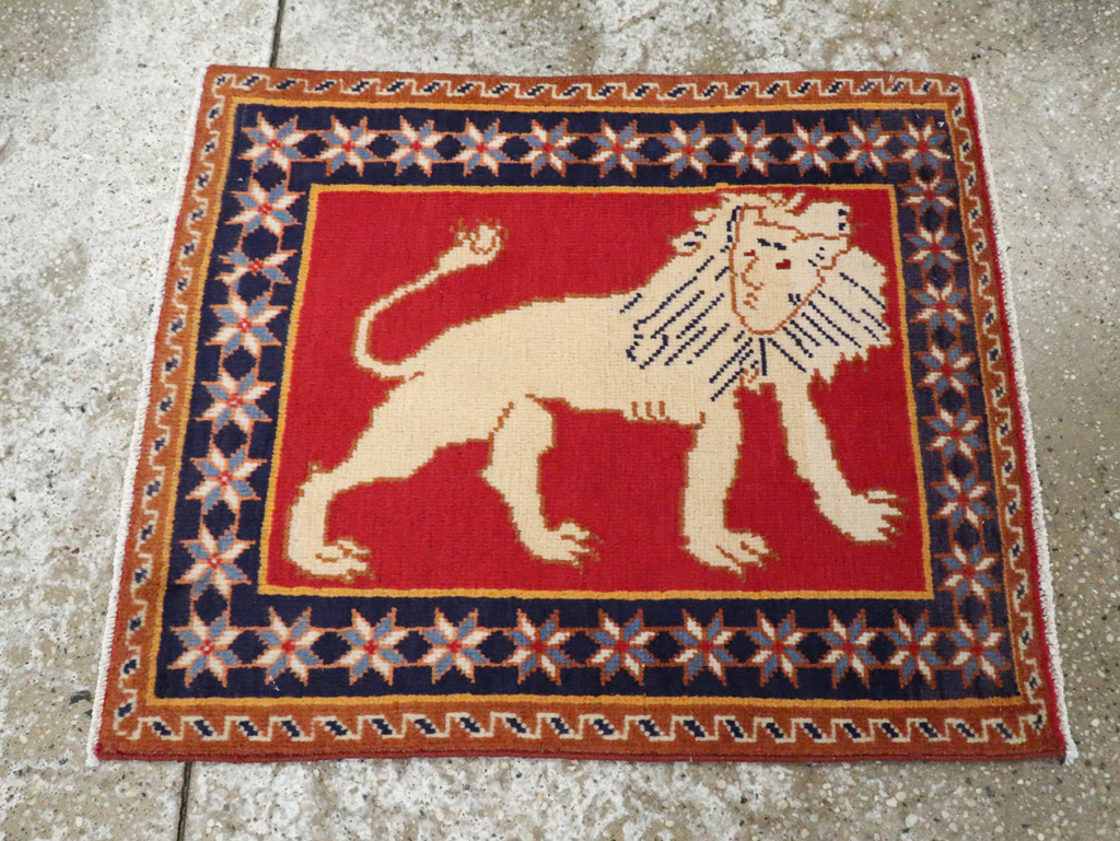 Vintage Persian Tabriz Pictorial Rug (Pair: 5 of 6), No.27992 - Gss