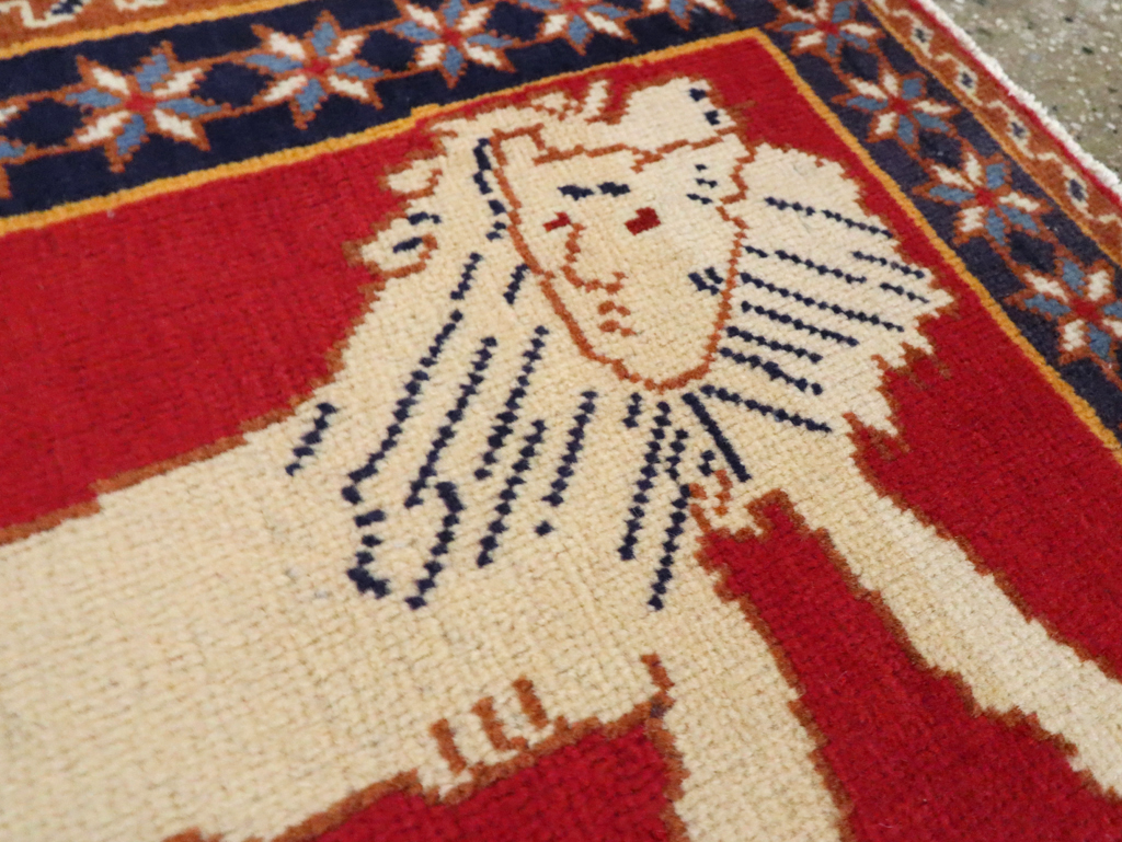 Vintage Persian Tabriz Pictorial Rug (Pair: 5 of 6), No.27992 - Gss