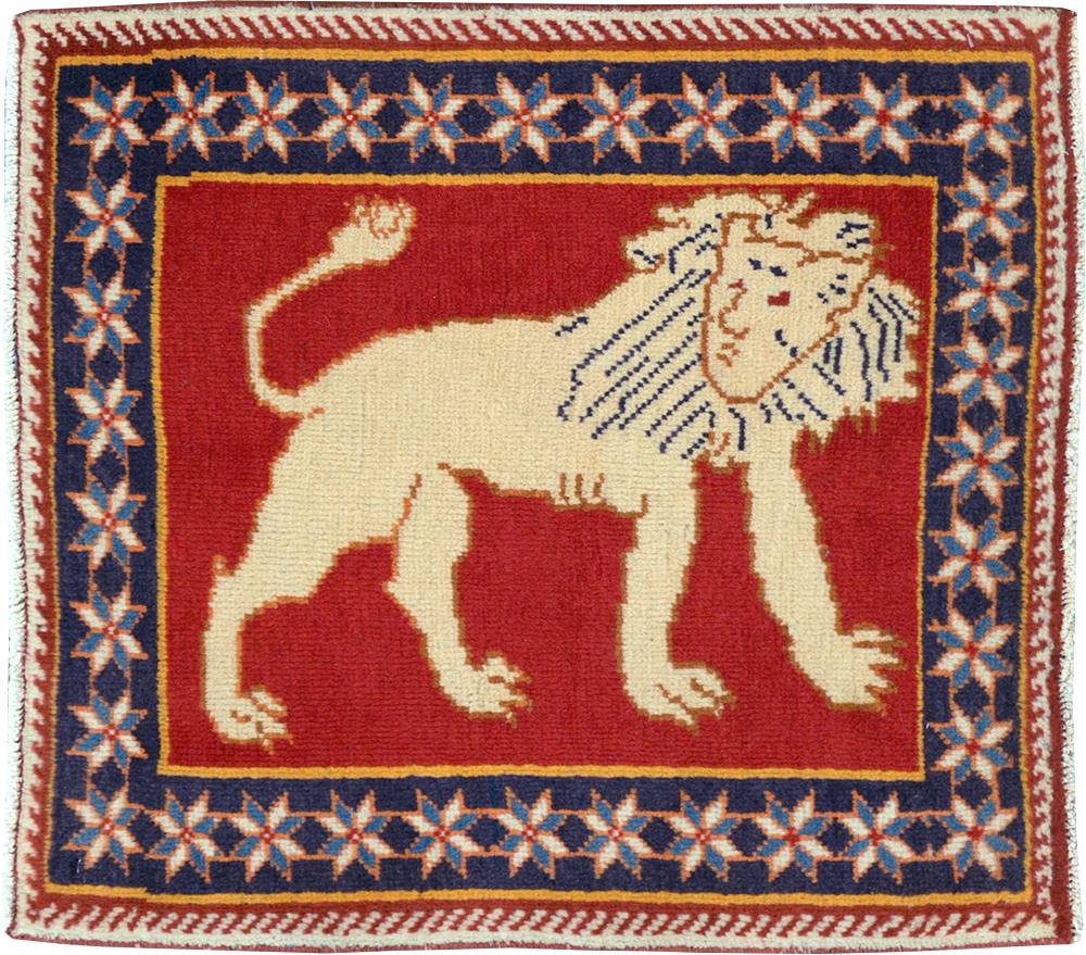 Vintage Persian Tabriz Pictorial Rug (Pair: 6 of 6), No.27993 - Gss