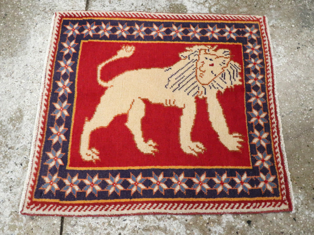 Vintage Persian Tabriz Pictorial Rug (Pair: 6 of 6), No.27993 - Gss