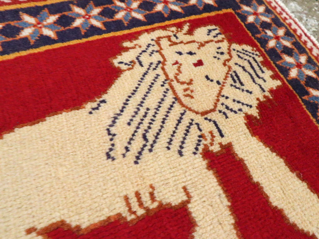 Vintage Persian Tabriz Pictorial Rug (Pair: 6 of 6), No.27993 - Gss