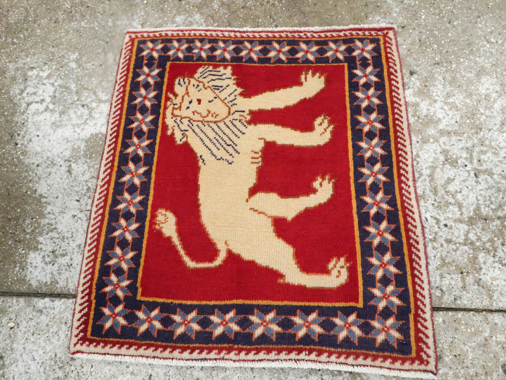 Vintage Persian Tabriz Pictorial Rug (Pair: 6 of 6), No.27993 - Gss