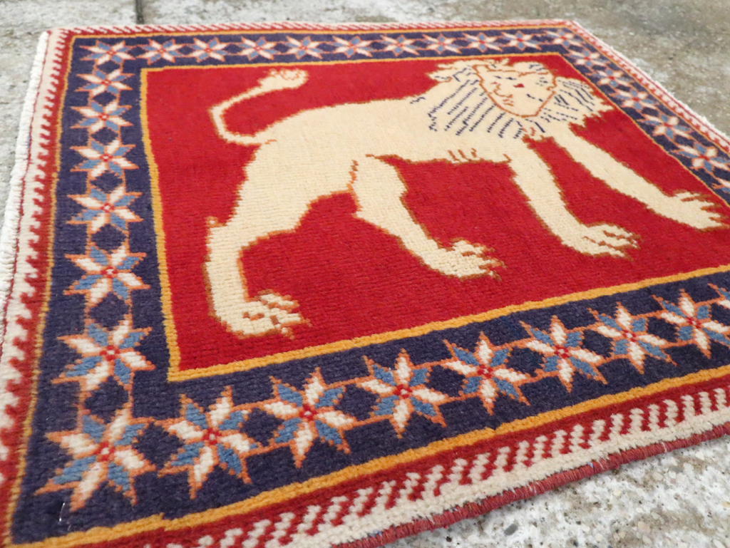 Vintage Persian Tabriz Pictorial Rug (Pair: 6 of 6), No.27993 - Gss