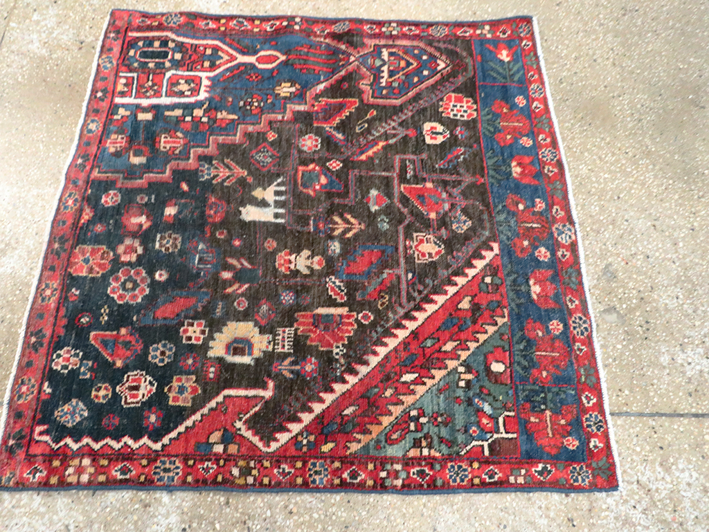 Vintage Persian Afshar Wagireh Rug, No.27997 - Gss