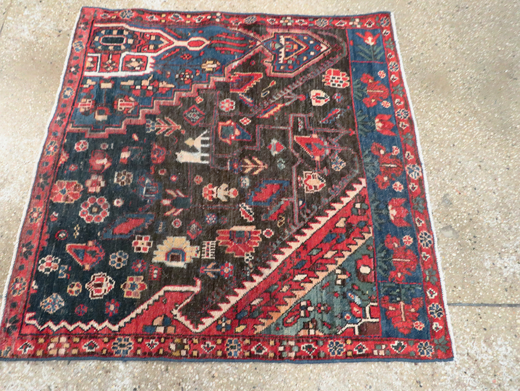 Vintage Persian Afshar Wagireh Rug, No.27997 - Gss