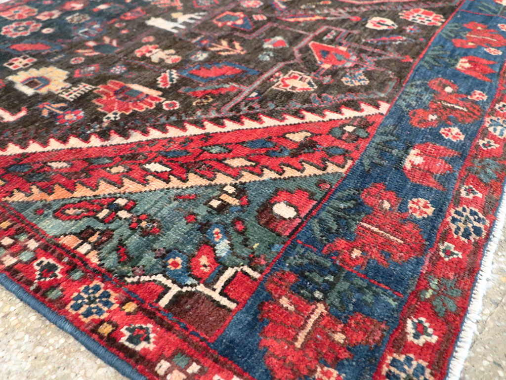 Vintage Persian Afshar Wagireh Rug, No.27997 - Gss