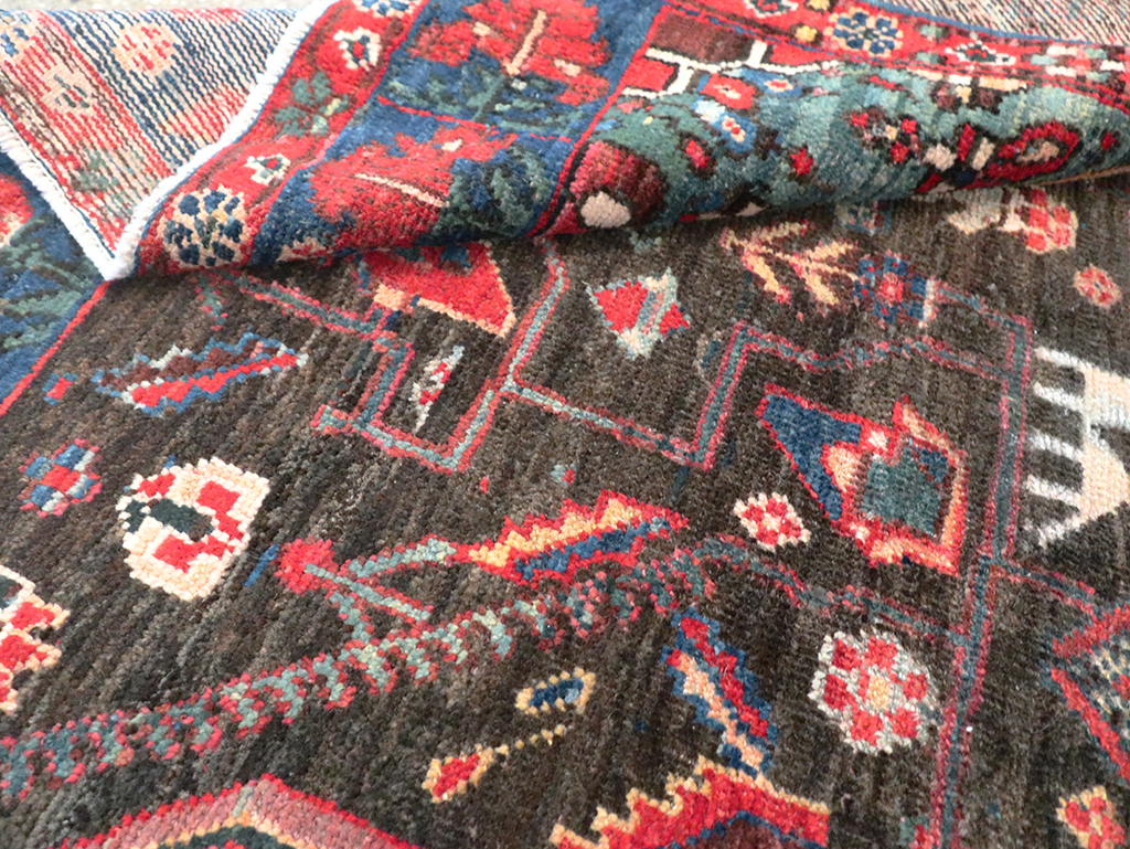 Vintage Persian Afshar Wagireh Rug, No.27997 - Gss