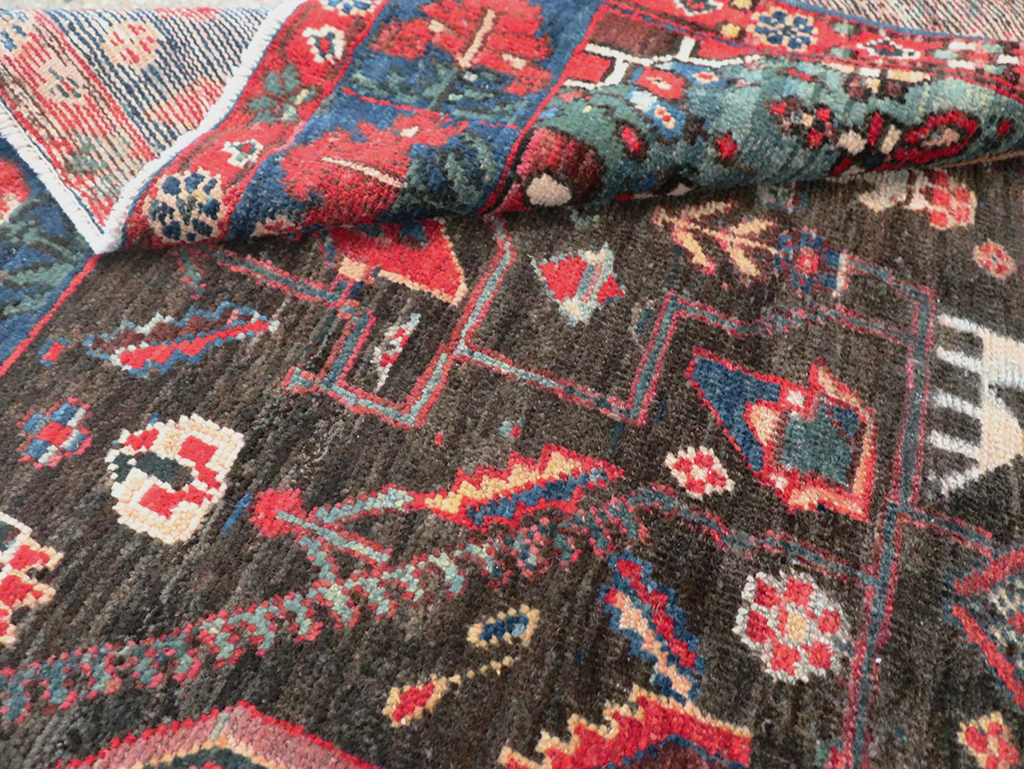 Vintage Persian Afshar Wagireh Rug, No.27997 - Gss