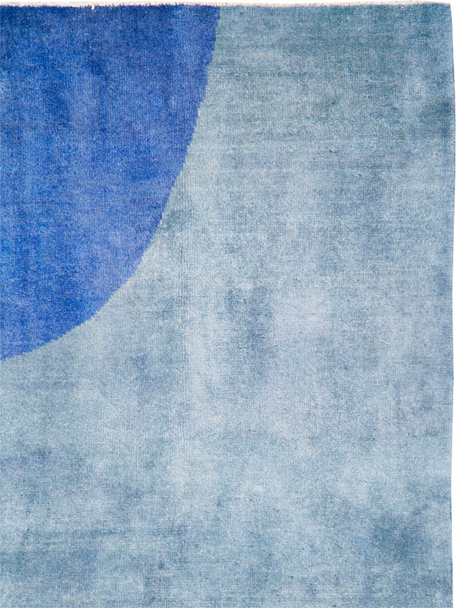 Vintage Persian Art Deco Inspired Mahal Accent Carpet, No.28002 - Gss