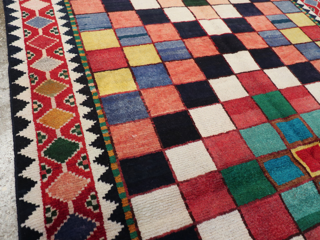 Vintage Persian Gabbeh Accent Rug (Pair: 1 of 2), No.28007 - Gss