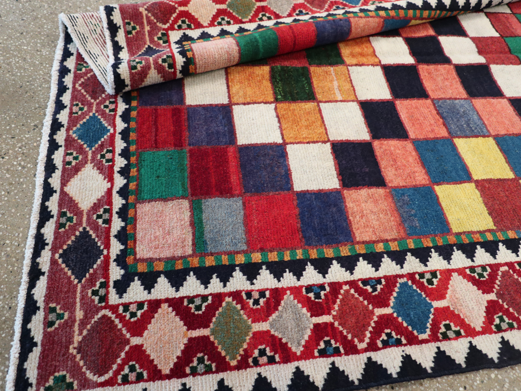 Vintage Persian Gabbeh Accent Rug (Pair: 1 of 2), No.28007 - Gss
