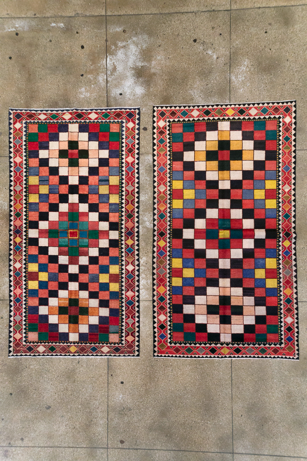 Vintage Persian Gabbeh Accent Rug (Pair: 1 of 2), No.28007 - Gss