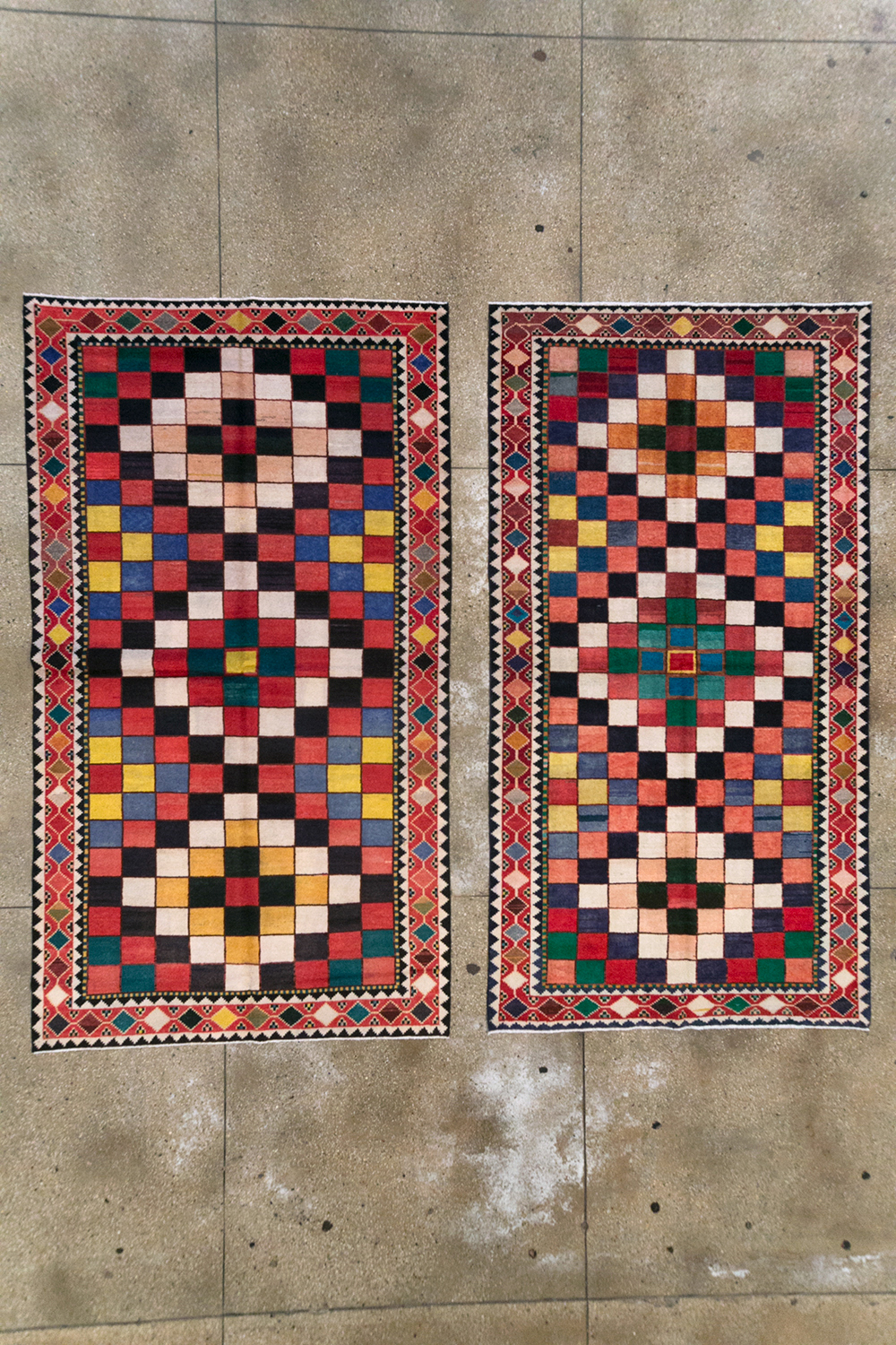 Vintage Persian Gabbeh Accent Rug (Pair: 1 of 2), No.28007 - Gss