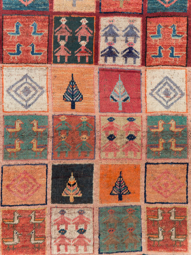 Vintage Persian Gabbeh Rug, No.28010 - Gss