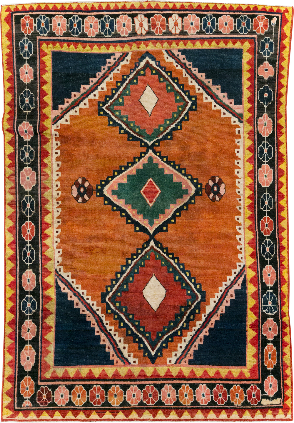 Vintage Persian Gabbeh Accent Rug, No.28012 - Gss