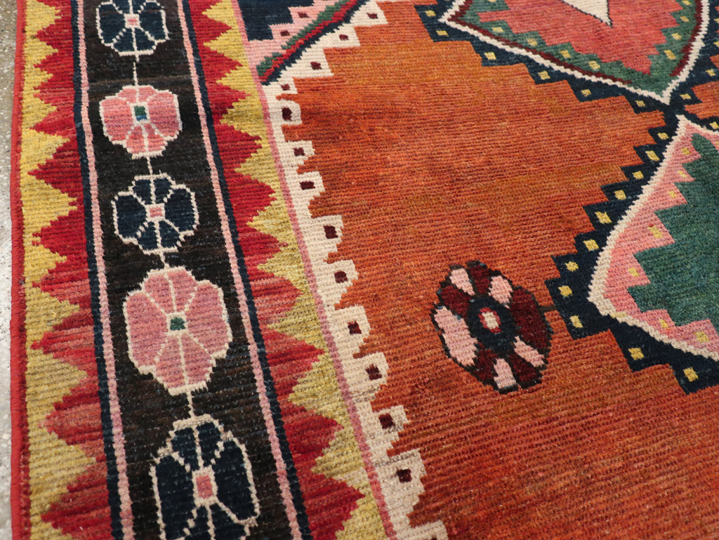 Vintage Persian Gabbeh Accent Rug, No.28012 - Gss