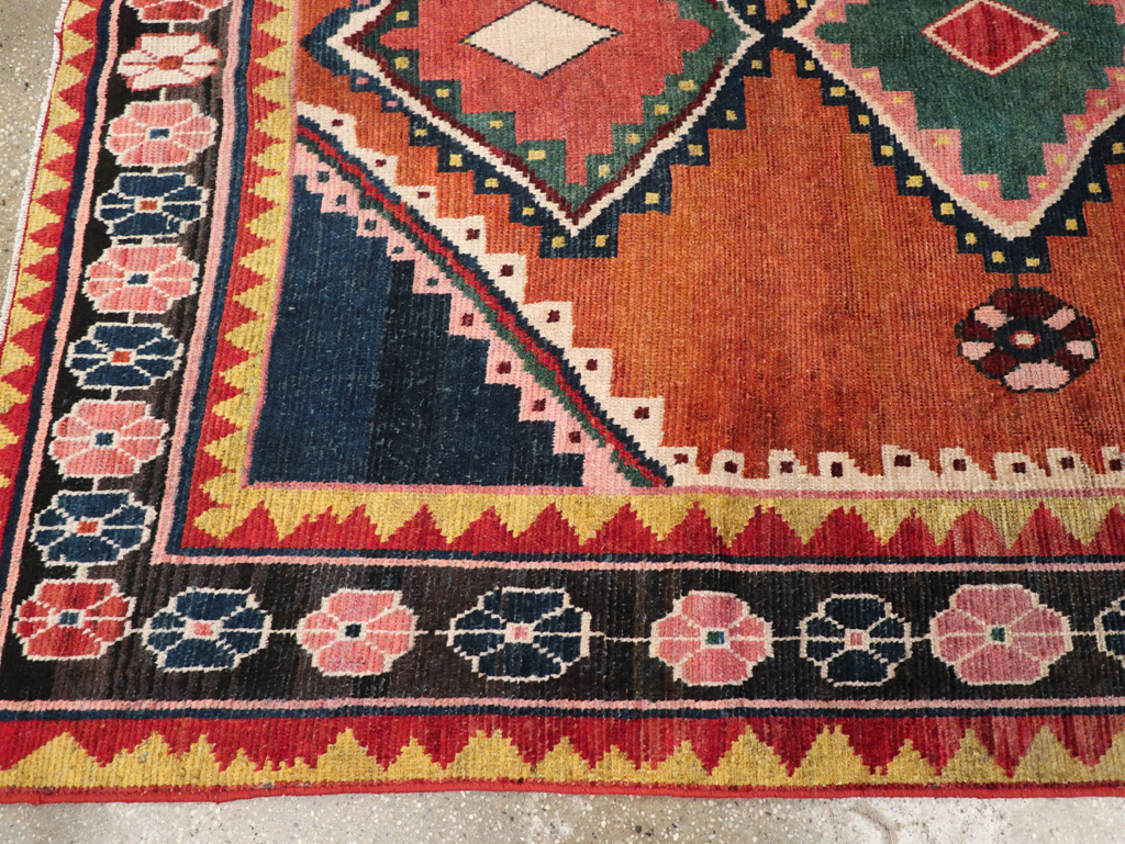 Vintage Persian Gabbeh Accent Rug, No.28012 - Gss