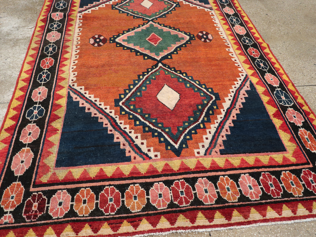 Vintage Persian Gabbeh Accent Rug, No.28012 - Gss
