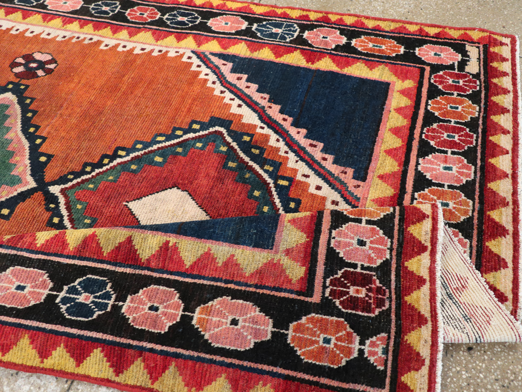 Vintage Persian Gabbeh Accent Rug, No.28012 - Gss