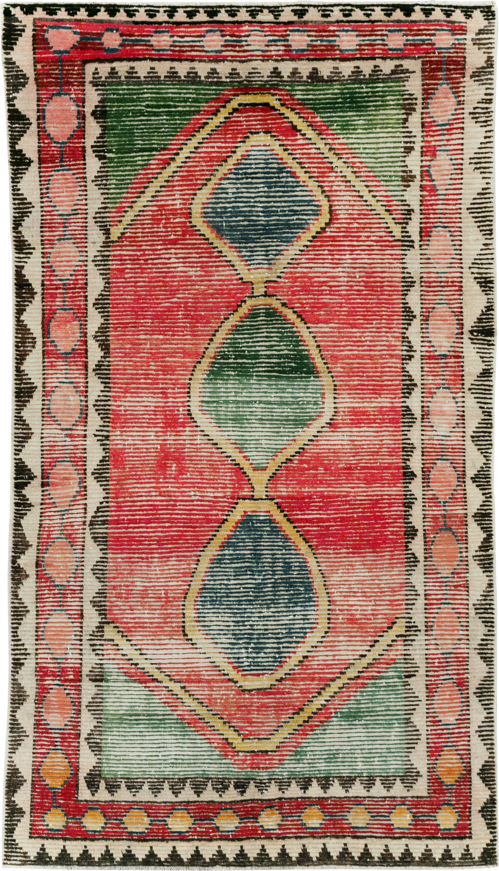 Vintage Persian Gabbeh Rug, No.28013 - Gss
