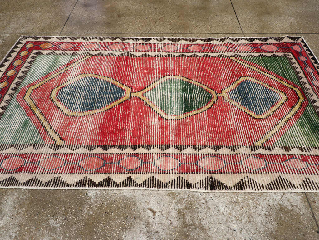 Vintage Persian Gabbeh Rug, No.28013 - Gss