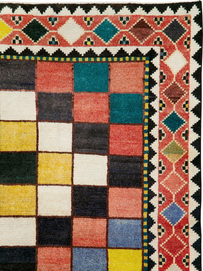 Vintage Persian Gabbeh Accent Rug (Pair: 2 of 2), No.28014 - Gss