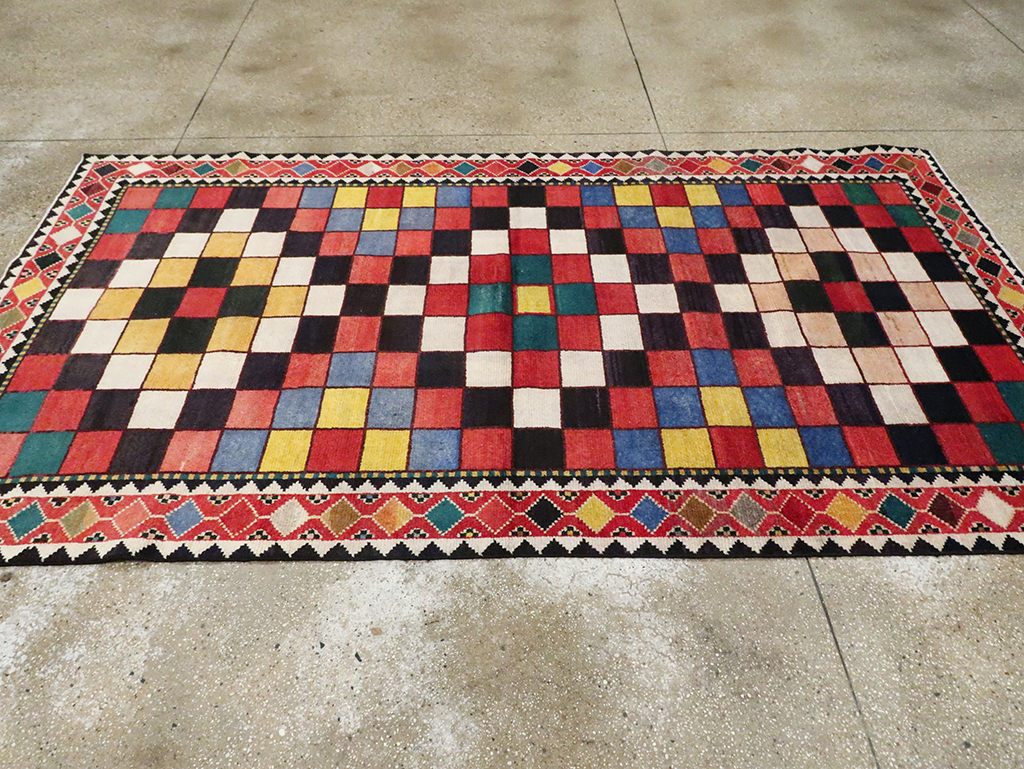 Vintage Persian Gabbeh Accent Rug (Pair: 2 of 2), No.28014 - Gss