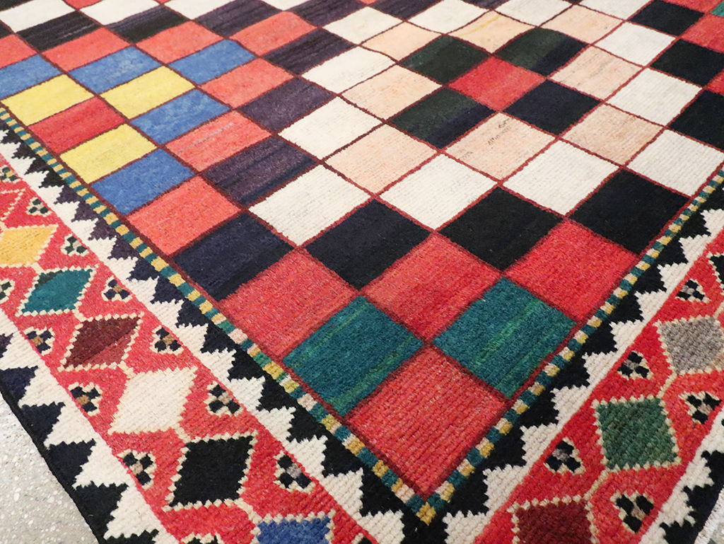 Vintage Persian Gabbeh Accent Rug (Pair: 2 of 2), No.28014 - Gss