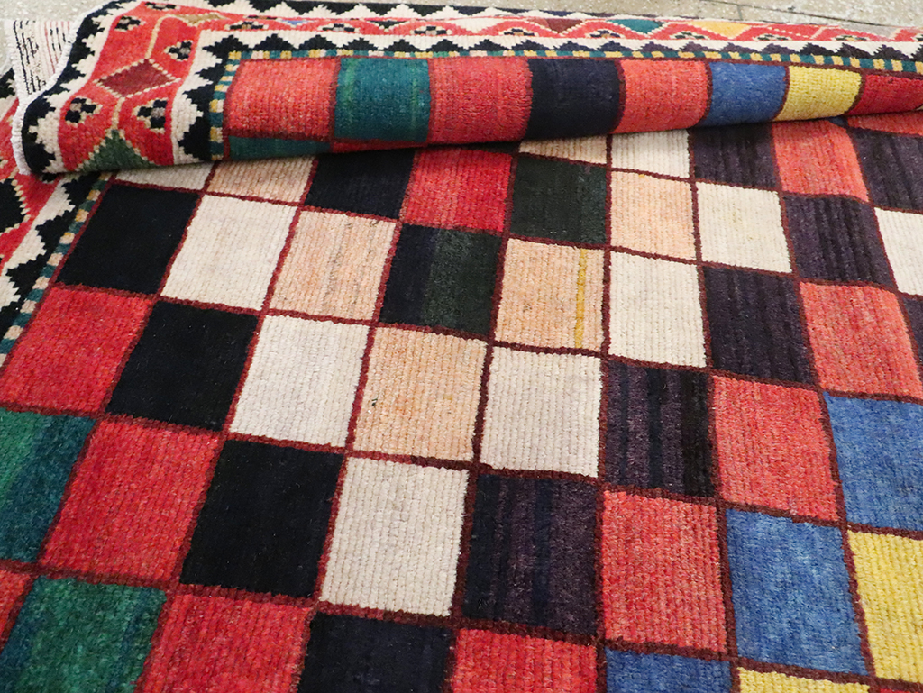 Vintage Persian Gabbeh Accent Rug (Pair: 2 of 2), No.28014 - Gss