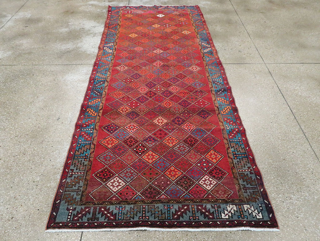 Vintage Persian Hamadan Runner, No.28016 - Gss