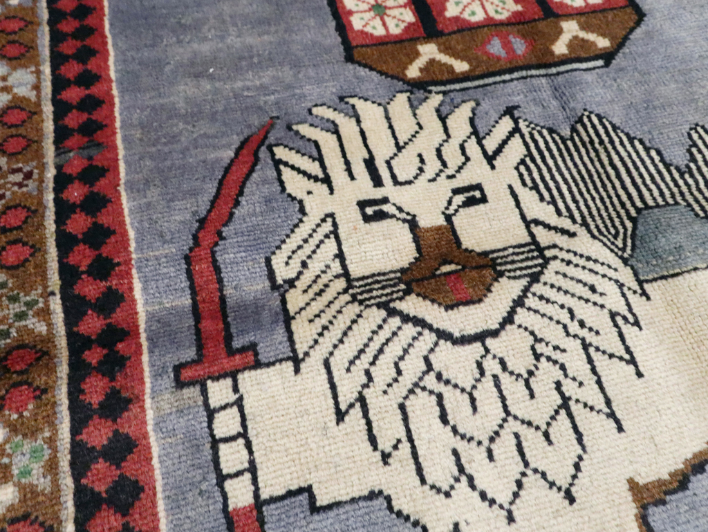 Vintage Pictorial Hamadan Rug, No.28020 - Gss