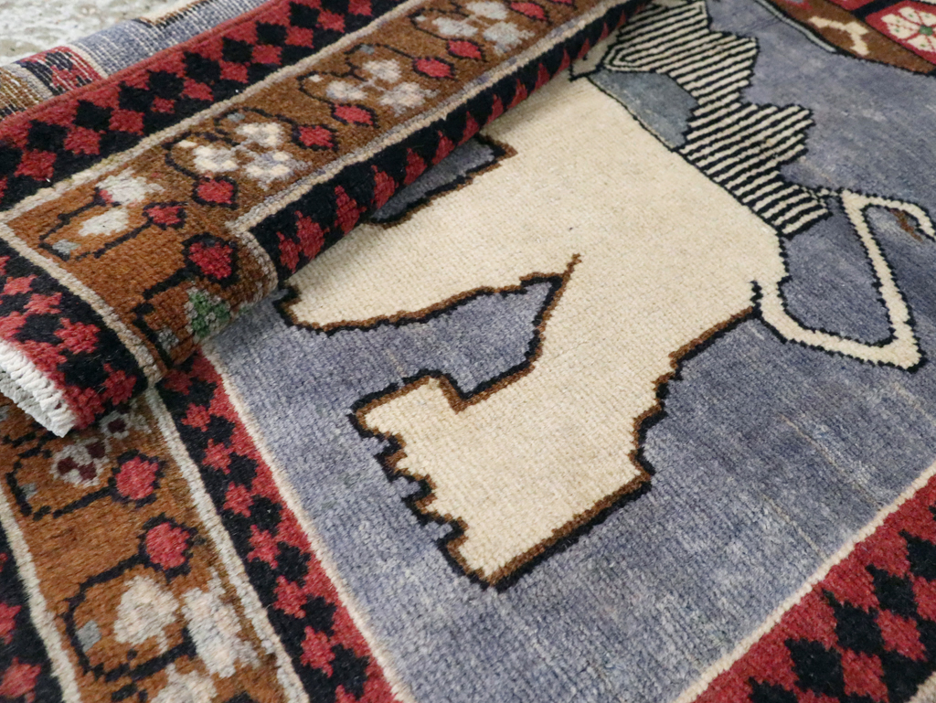 Vintage Pictorial Hamadan Rug, No.28020 - Gss