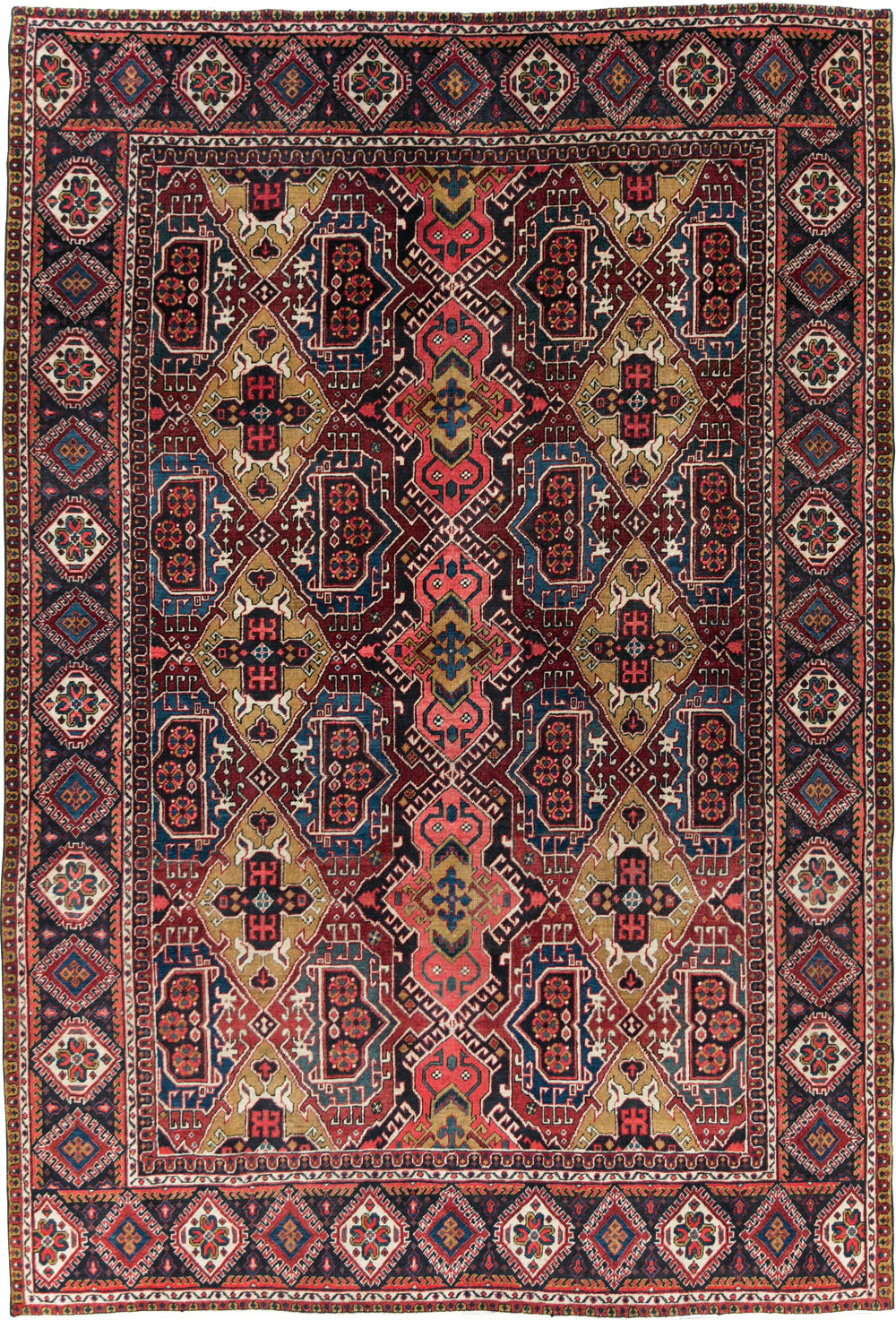 Vintage Persian Heriz Carpet, No.28022 - Gss