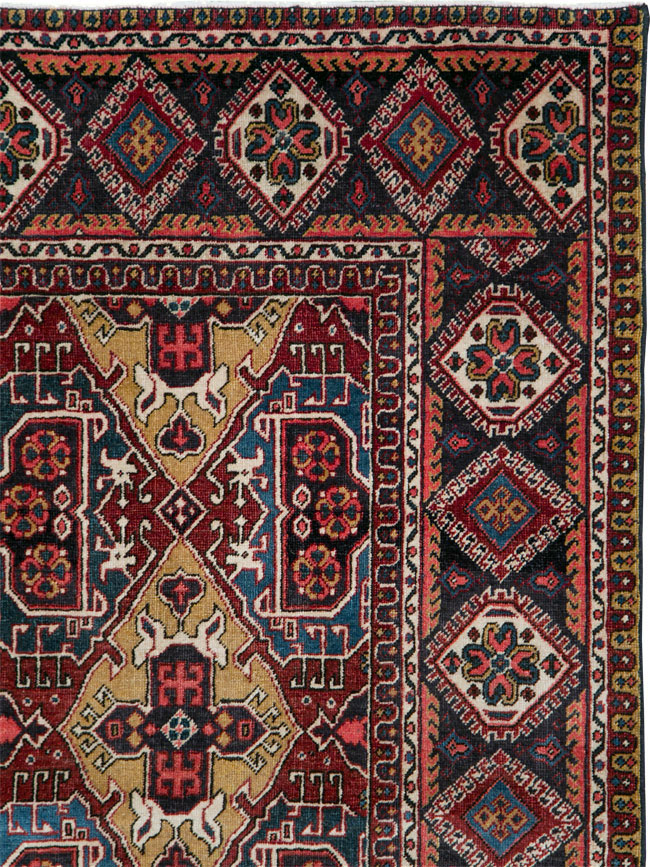 Vintage Persian Heriz Carpet, No.28022 - Gss