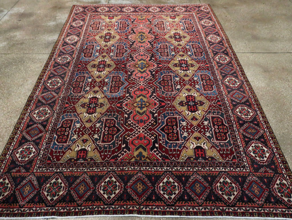 Vintage Persian Heriz Carpet, No.28022 - Gss