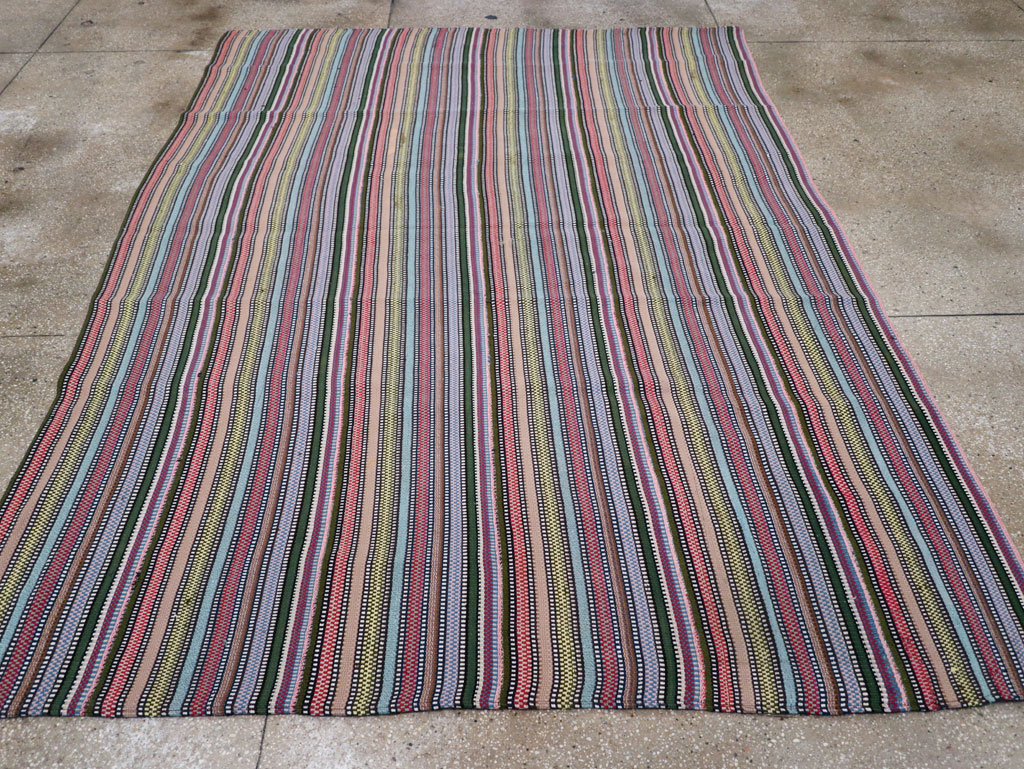 Vintage Persian Flatweave Kilim, No.28027 - Gss