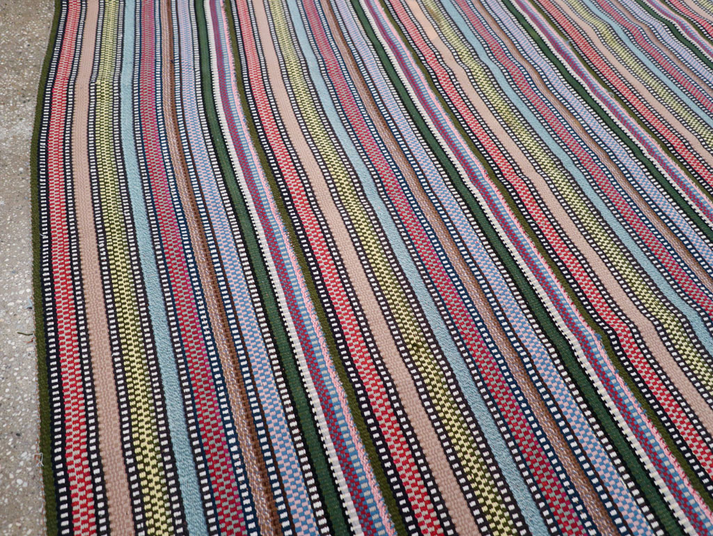 Vintage Persian Flatweave Kilim, No.28027 - Gss