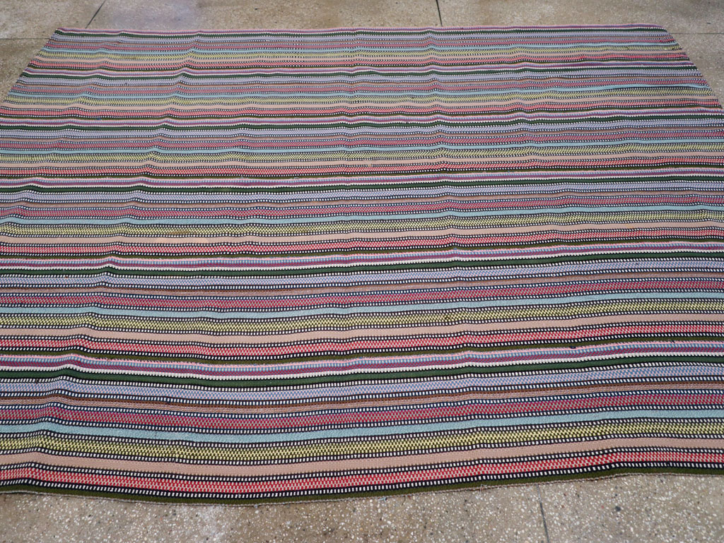 Vintage Persian Flatweave Kilim, No.28027 - Gss