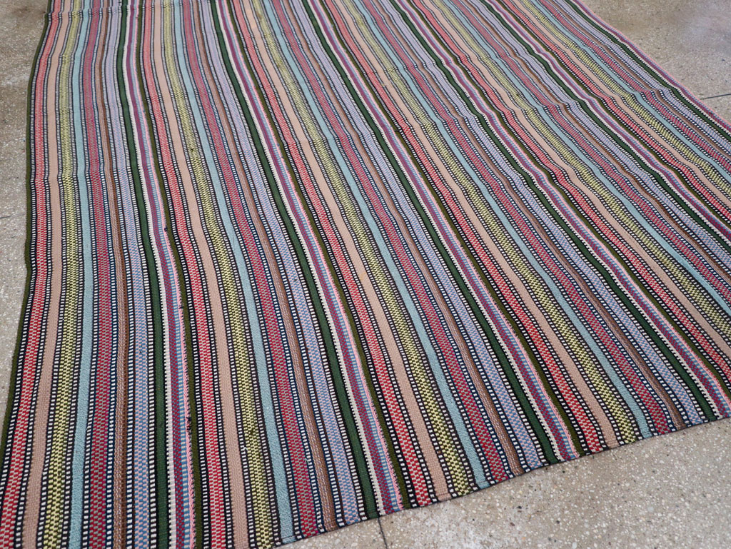 Vintage Persian Flatweave Kilim, No.28027 - Gss