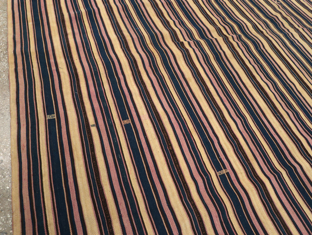 Vintage Persian Flatweave Kilim , No.28030 - Gss