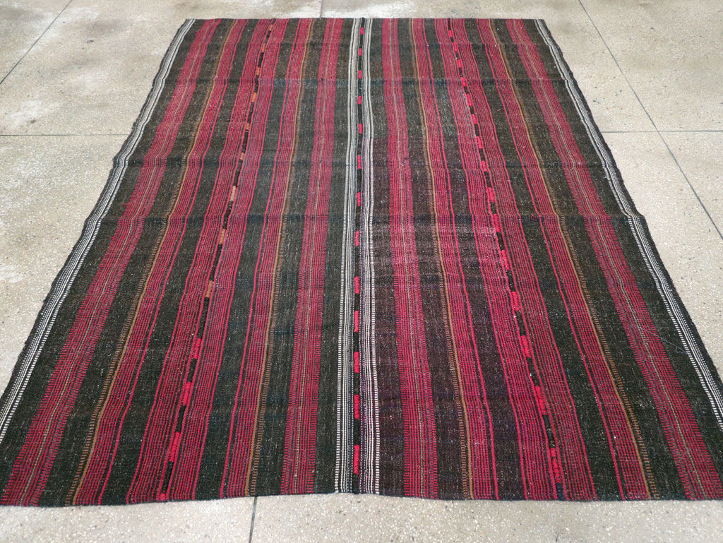 Vintage Persian Flatweave Kilim, No.28031 - Gss