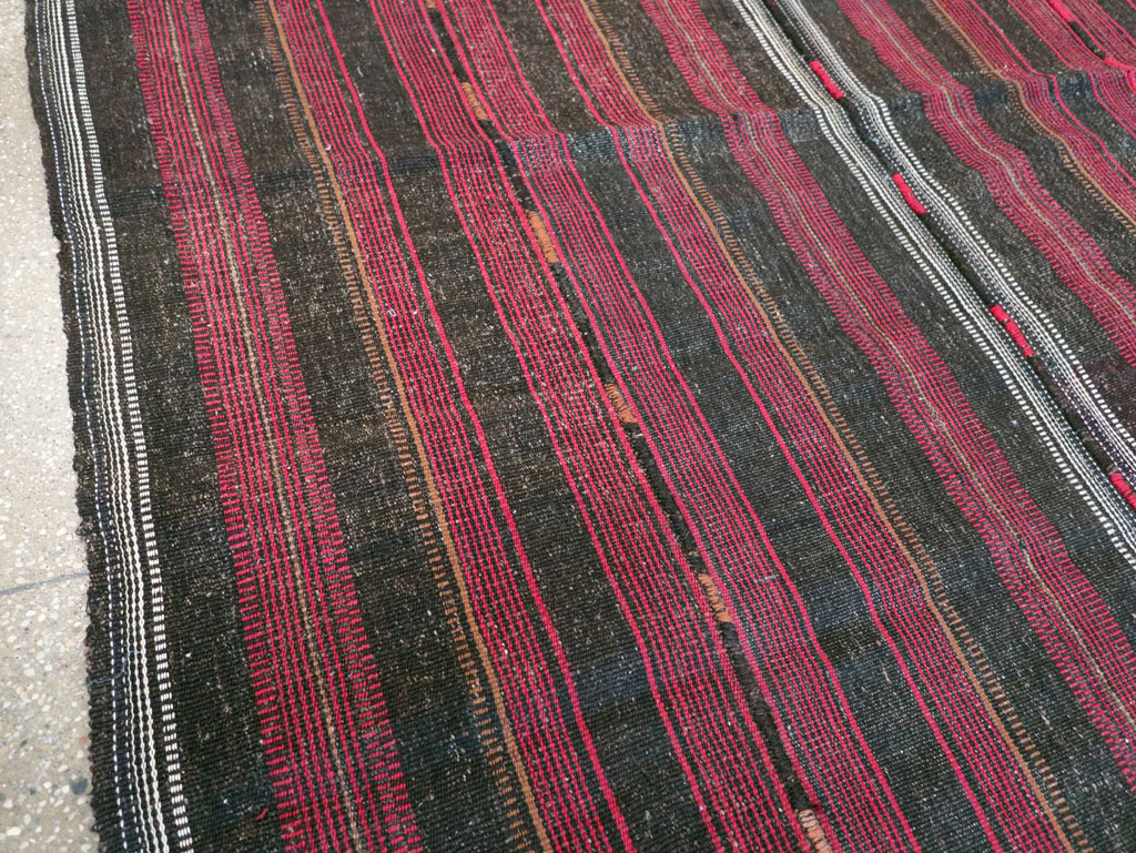 Vintage Persian Flatweave Kilim, No.28031 - Gss