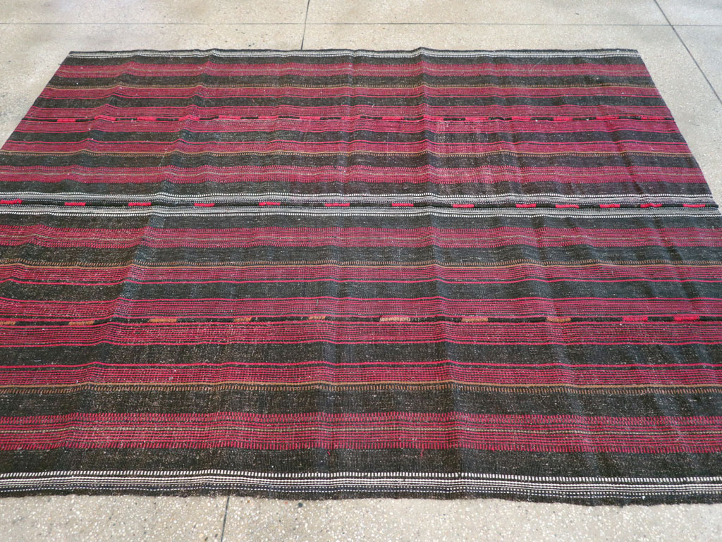 Vintage Persian Flatweave Kilim, No.28031 - Gss