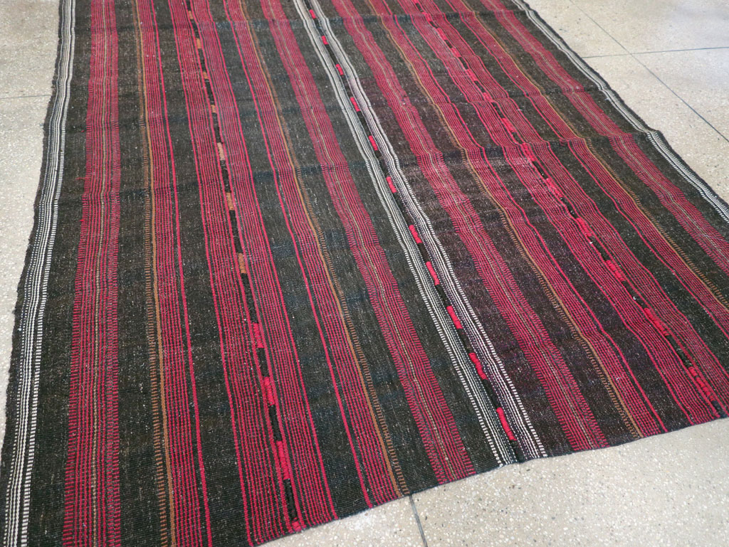 Vintage Persian Flatweave Kilim, No.28031 - Gss