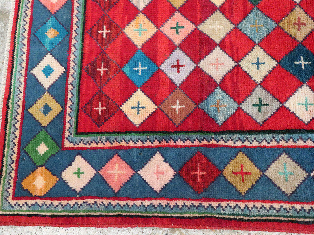 Vintage Persian Mahal Rug, No.28035 - Gss