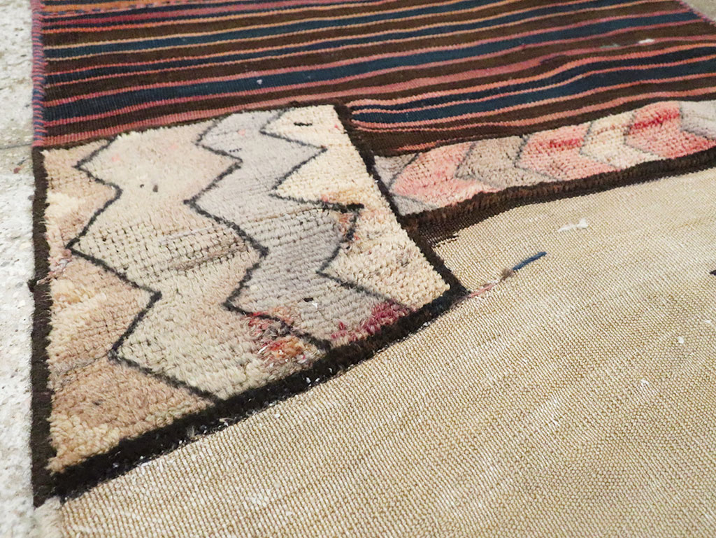 Vintage Persian Chaharmahal Bakhtiari Tacheh Flatweave Kilim , No.28038 - Gss