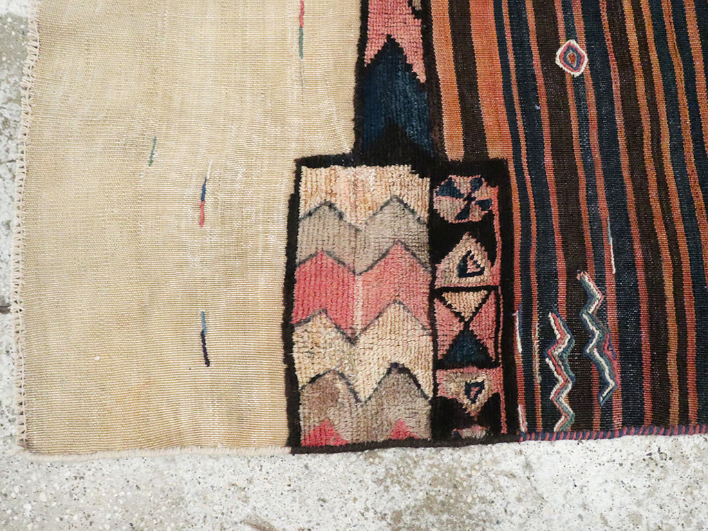 Vintage Persian Chaharmahal Bakhtiari Tacheh Flatweave Kilim , No.28038 - Gss