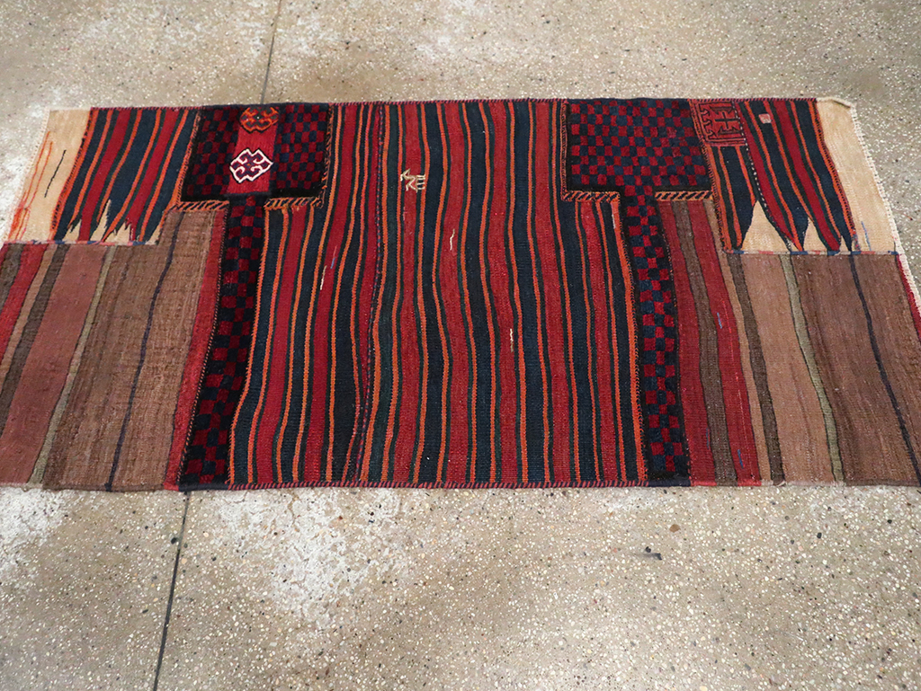 Vintage Persian Chaharmahal Bakhtiari Tacheh Flatweave Kilim, No.28040 - Gss